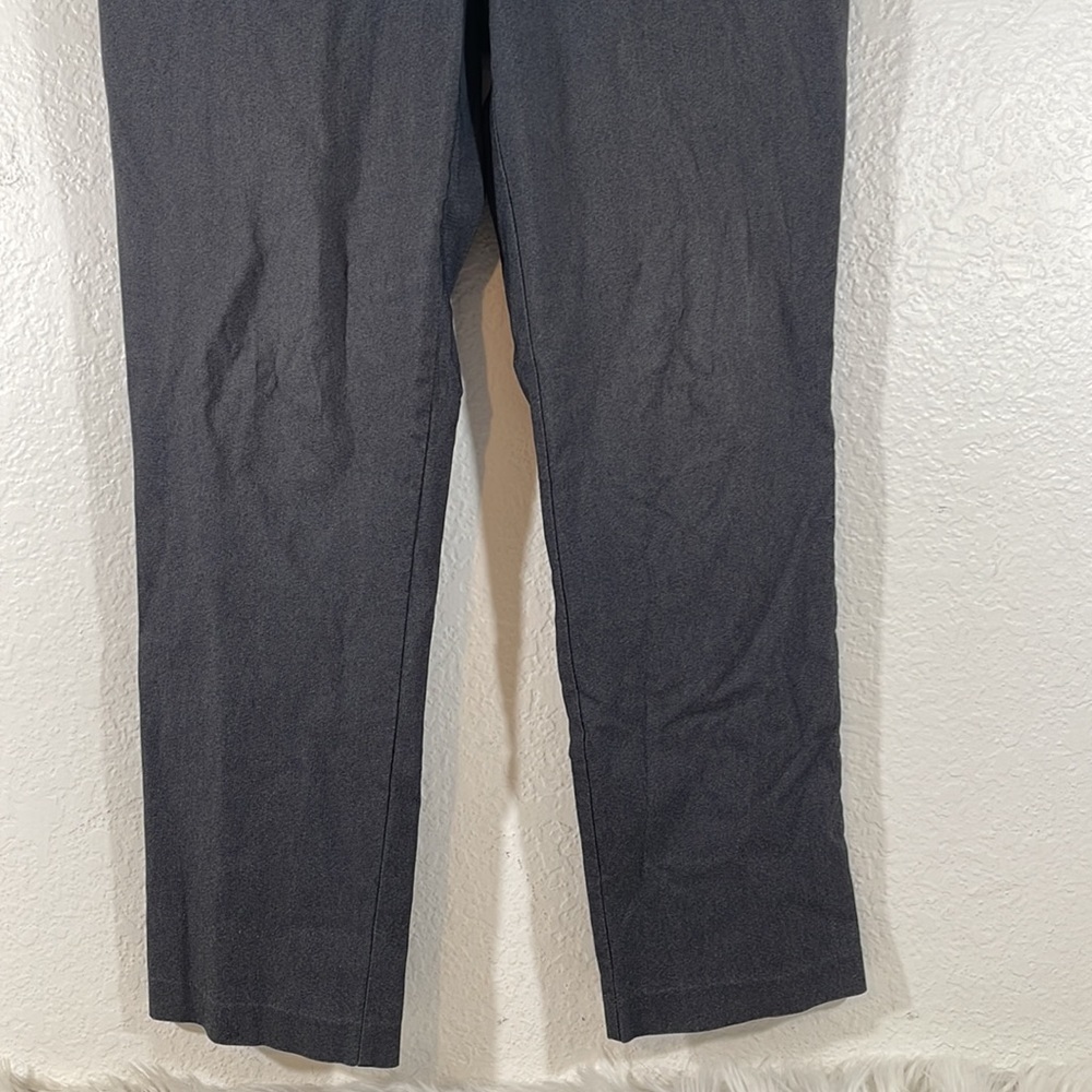 JM Collection Petite Pants Stretch Straight Leg Grey With Pockets Size 10 Petite - Picture 3 of 9